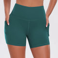 1PCS Women Shorts with Pockets Tummy Control Butt Lifting Cycling Tights Stretchy Slim Sports Shorts Summer Casual Wear