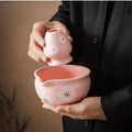 1/2Pcs Ceramic Matcha Bowl,Sakura Japanese Style Matcha Bowl Artistic Ceramic Tea Ceremony Bowl Salad Bowl For Matcha