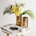 Nordic Ceramic Vase Golden Vase Flower Arrangement Pot Flower Storage Container Home Living Room Desktop Decor Friend's Gift