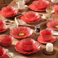 Multifunctional American Style Ceramic Flower Plate Light Luxury Modern Dining Plates Household Decorative Bowl Kitchen