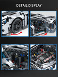 1310 PCS Racing Car Building Blocks Set, 1:14 Scale Technical Sports Vehicle Model Kit for Adults, Assembly Toys Birthday Gifts