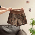 Printing Elastic Waist Leopard High Street Sports Pants Summer Thin Loose All-match Casual Shorts Fashion Trend Women Clothing