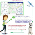 Mini 4G Pet GPS Tracker Collar Lightweight Anti-Lost Alarm Geo-Fence for Dogs Cats