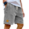 2026 New Mens Corduroy Shorts Retro Embroidered Logo Lace Up Casual Summer European American Fashion Drawstring Beach Pants