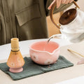 1/2Pcs Ceramic Matcha Bowl,Sakura Japanese Style Matcha Bowl Artistic Ceramic Tea Ceremony Bowl Salad Bowl For Matcha