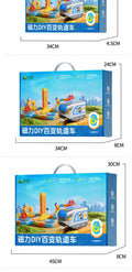 Hot Selling Magnetic Car Stem Racing Car Railtrack Set Montessori Motorized Train & Gravity Maze Toy Educational Gift For Kids