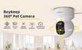 Boykeep 2K Pet Dog Camera with Phone App, 5G/2.4GHz WiFi Indoor Security Baby Camera, 360° Pan & Tilt, 2-Way Audio, Night Vision
