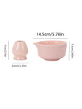 2pcs 500ml multi-style threaded ceramic matcha bowl, tea set, matcha making, dessert pastry making, tea making tools, easy to ca