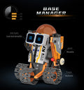 Digital display 5-in-1 transformable robot model assembly, remote control robot building blocks toy, children's toy gift