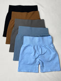 Women's Yoga Shorts High Waisted Fitness Pants Peach Hip Seamless Hip Lifting Ladies Sports Shorts