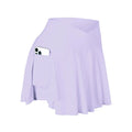 Womens Tennis Skirt with Pockets Crossover High Waisted Athletic Golf Skorts Running Workout Skirts 2 in 1 Fashion Streetwear