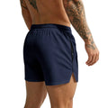 Men's new breathable mesh quick-drying sports shorts with a drawstring waistband, suitable for casual and fashionable sports wea
