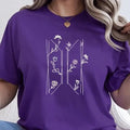 Kpop Swim World Tour Inspired T-Shirt Minimalist Flower Women's Fashion Graphic Clothing Music Lover Streetwear Novelty Tee Gift