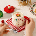 Cartoon Christmas high appearance level Mark ceramic water cup lid spoon cute gift box birthday creative souvenir