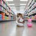Slow Feeder Cat Toy Mouse Tumbler Treat Dispenser for Cats Small Dogs Interactive Pet Puzzle Toy Leak Food Ball IQ Training