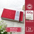 Potentate Deckled Edge Sketchbook 300g Drawing Paper 24Sheet Cold Pressed Texture Sketch Pad Watercolor Notebook for Art Student