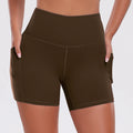 1PCS Women Shorts with Pockets Tummy Control Butt Lifting Cycling Tights Stretchy Slim Sports Shorts Summer Casual Wear
