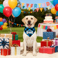 Dog Birthday Bandana Plaid Triangle Scarf IT'S MY BIRTHDAY Pet Birthday Outfit for Small Medium Large Dogs Puppy Birthday Party