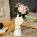 Nordic Style Ceramics Vase Modern Creative Hand Vase Flowers Arrangement Home Decor Office Desktop Living Room Ornament Gifts