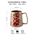 700ml Large Capacity Coffee Cup Office Water Drinkware Chinese Style Hand-painted Cups Ceramic Mug Fathers Day Gifts