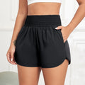 CHRLEISURE Women's Running Shorts with Zipper Pockets Quick-Dry Gym Shorts with Liner Elastic Waist Band Athletic Shorts