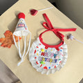 1 Pc Pet Birthday Hat Bib Set Cute Pet Party Costume For Small Medium Large Dogs Cats Pet Birthday Photo Prop