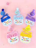 Cat Dog Birthday Bib and Party Hat Mini Doggy Cat Adjustable Bandana Scarf Pet Birthday Outfit Puppy Supplies