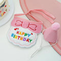 Cat Birthday Party Hat and Bib with Adjustable Bandana Pet Birthday Sweet Outfit Scarf Cats Puppy Dress Up Supplies