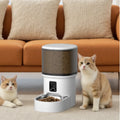 4L WiFi Automatic Pet Feeder for Cats And Dogs Intelligent Food Dispenser with Button Control Smart Pet Feeder