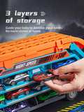 3D Rail Car - Over the Track, High Impact Flying Car - Transformed Inertial Car Puzzle Power Car Toy Set - Alloy Car Toy Set