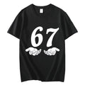 Six Seven 6 7 Meme Funny Hands T-shirt High Street Trend Fashion Short Sleeve T-shirts Men Women Clothing Casual Cotton T Shirts