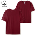 20 Colors Solid Color Summer Soft 100% Cotton Womens T-Shirts Y2K Loose Clothes Fashion Tee Tops Street Multicolor Short Sleeve
