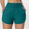 Women's Quick Dry Shorts Lining with Zip Pocket High Waisted Comfortable Shorts Sportswear
