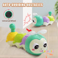 Montessori Electric Sensory Crawling Caterpillar Toys Christmas Gift for Toddler with Music and Light 1-3 Years Tummy Time Toy