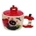 Ceramic Mug High-looking Cute High-temperature Resistant Student Dormitory Office Portable Water Cup