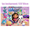 Gabby Dollhouse Birthday Party Supplies Plates Cups Tablecloth Napkins Gabby Cat Birthday Decoration Supply Kit Kids Party Favor