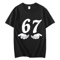 Six Seven 6 7 Meme Funny Hands T-shirt High Street Trend Fashion Short Sleeve T-shirts Men Women Clothing Casual Cotton T Shirts
