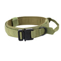 Lighter Aviation Aluminum Metal Buckle Dog Collar Adjustable Nylon Heavy Duty Tactical Training Dog Collar With Handle