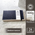 Potentate Deckled Edge Sketchbook 300g Drawing Paper 24Sheet Cold Pressed Texture Sketch Pad Watercolor Notebook for Art Student