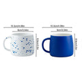 500ml Creative design Splash ink Blue Ceramic Mug Coffee Cup Couple water cup Breakfast Oatmeal Cups Festival Gift Porcelain Mug