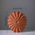 Red Ceramic Vases With A Sense of Luxury And High Aesthetic Value. Creative Nordic High-end Decoration