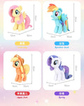 HotNew My Little Pony Plush Toys Twilight Sparkle Pinkie Pie Rarity Fluttershy Applejack Rainbow Dash Stuffed Doll Xmas Gift