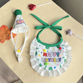 1 Pc Pet Birthday Hat Bib Set Cute Pet Party Costume For Small Medium Large Dogs Cats Pet Birthday Photo Prop
