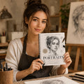 Portrait Drawing Workbook for Beginners | Learn Realistic Face Sketching Step By Step Spiral Bound Art Practice Book