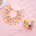 Colorful Dog Cat Birthday Hat Adjustable Cat Birthday Scarf Hat Set Cute Dog Bib Pet Birthday Party Dress Up Hat Dog Accessories