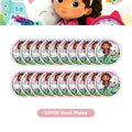 New Gabby Cat Birthday Party Decorations Gabbys Dollhouse Cup Plate Balloons Happy Banner Supplies for Kids Favors Girl Gifts