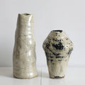 New Chinese national tide ceramic vase coarse pottery vase flower arrangement retro nostalgia handmade hotel Zen decoration
