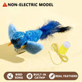 Self-Moving Automatic Cat Teaser Ball with Faux Tail Rechargeable Smart Sensor Cat Toy for Indoor Cats Cat Toys Interactive