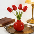 Creative Ceramic Vase Pomegranate Shaped Vase Home Office Table Decoration Crafts for Grow Plant Insert Artificial Flower Holder