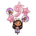 Gabby Dollhouse Birthday Party Supplies Plates Cups Tablecloth Napkins Gabby Cat Birthday Decoration Supply Kit Kids Party Favor